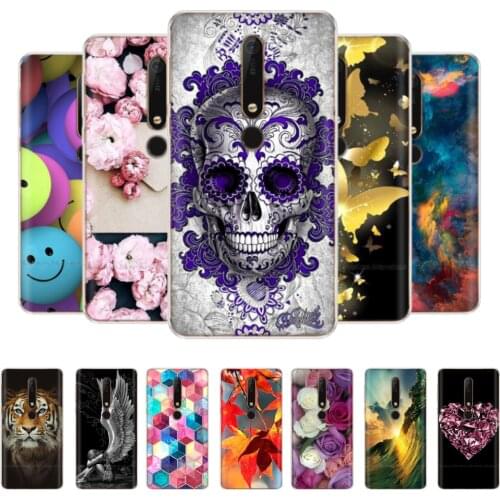 For Nokia 6 Case Cover on for Nokia 6.1 Bumper TA-1043 TA-1045 TA-1054 TA-1050 Silicone Case for Nokia 6.1 Plus Shells Coque