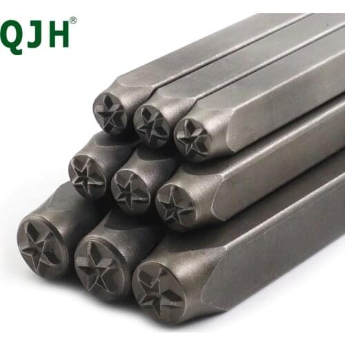 DIY Carving Pentagram Stamping Die Star Jewelry Stamping Alphabet LOGO Steel Stamp Mold Marking Tool Punch Leather Ring Bracelet