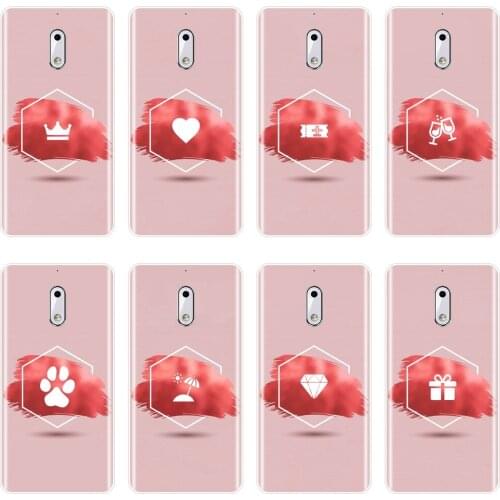 Aesthetic Pink Heart Airplane Cute Queen Cat Back Cover For Nokia X6 7 Plus Soft Silicone Case For Nokia 8 6 5 3 2 1 Phone Case