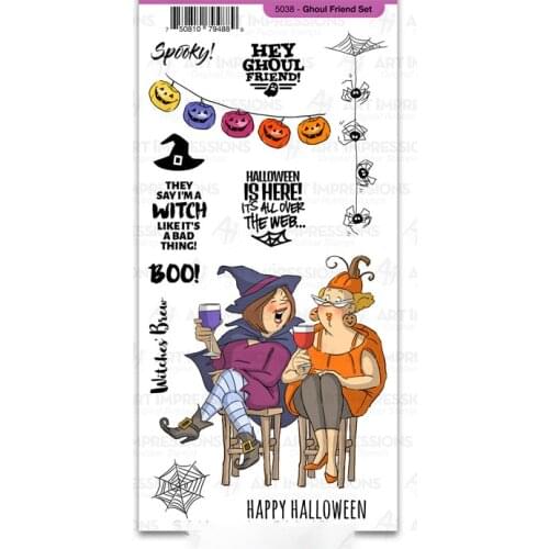 Halloween Ghoul Friend Stamps Scrapbooking Stencil For Decor Embossing Clear Stamp DIY Greeting Card Album Handmade 2021