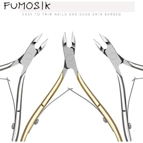 Stainless Steel Cuticle Pusher Remover Sided Finger Dead Skin Push Nail Cuticle Pusher Manicure Nail Care Tool 2 pcs