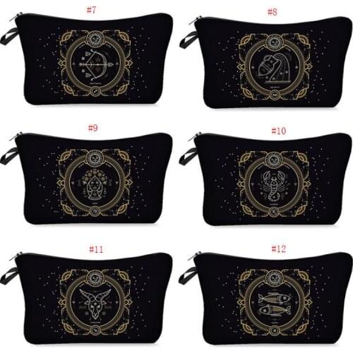 Constellation print Cosmetic hand Bags Fashion Travel Makeup handBag for wedding hand bags makeup tool case SN252