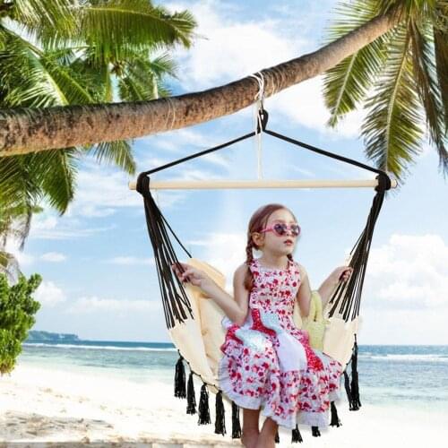 Hammock Chair Garden Swing Seat Swing Hanging Chair for Students Adults Balcony Bedroom Patio