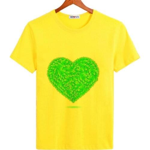 BGtomato Big green heart original t-shirts popular design personality tshirt men summer casual tops hip hop shirts