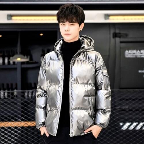 2021 Autumn Winter New Down Jacket Mens Hooded Fashion Casual Down Cotton Coat Thick Warm High Quality Plus Size Drop Shipping