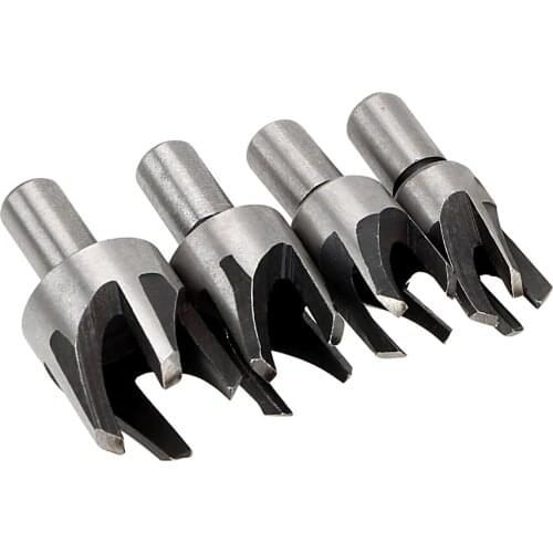 DIYWORK Cutting Tool 22mm 19mm 16mm 13mm Claw Cork Drill Dowel Tool Set Woodwork 4Pcs/set Wood Plug