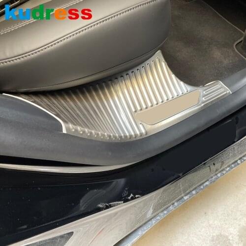 For Tesla Model Y 2020 2021 2022 Stainless Steel Inner Door Sill Scuff Plate Guard Threshold Pedal Car Styling Accessories 4p