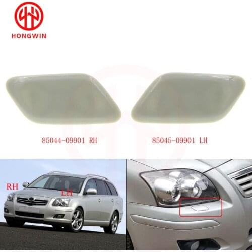 For Toyota Avensis T25 2005-2009 85044-09901 (RH)& 8504509901 (LH) Headlight Cleaning Cap Washer Nozzle Spray Covers
