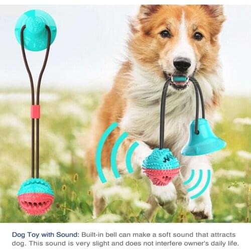 2020 NEW Pet Molar Bite Toy Chew Toys Floor Suction Cup Dog Chew Tug Toy Tooth Clean Ball Puppy Dog Treat Training Rubber Toy