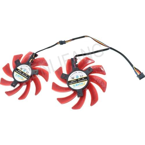 Brand New FDC10H12S9-C DC12V 0.35A 2PCS/Lot fans 85MM A Pair Fans For XFX RX 550 RX560 Graphics Video Card Cooling