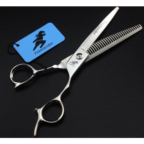 6.5" Hairdressing pet dog cat grooming Hair Thinning Scissors Barber Shear Salon Antler tooth Curved scissors Anti-tooth scissor