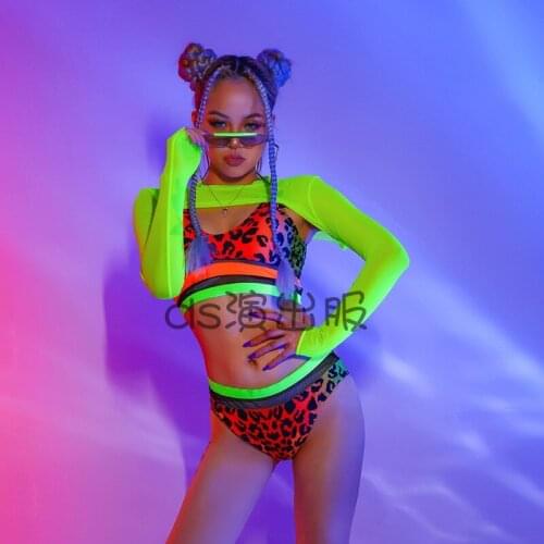 Bar Club DS Performance Clothing Female Singer Gogo Lead Dancer Clothes Women Pole/Jazz Dancing Clothes Rave Outfit DWY5083