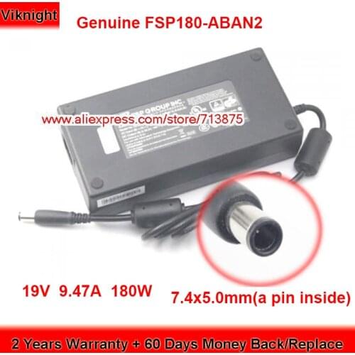 Genuine FSP180-ABAN2 19V 9.47A 7.4 x 5.0mm with a pin inside Laptop Charger Power Supply