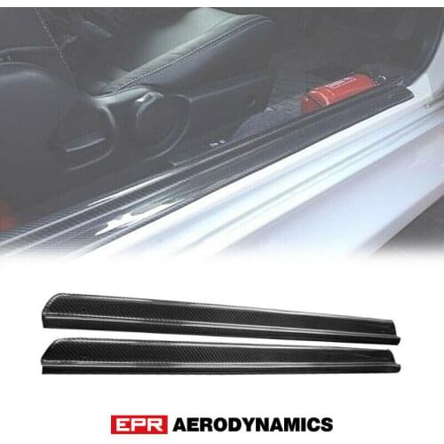 Carbon Fiber Glossy Finished For Nissan R33 Skyline GTS GTR OE Style Door Sill/Plate Exterior Car accessories Body kit