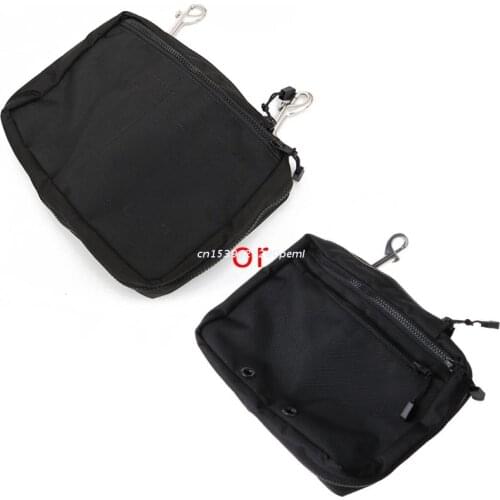Snorking Drifting Scuba Diving Gear Storage Bag Purse Side Mount Hanging Pocket Zipper Pouch with Double Trigger Hooks Dropship