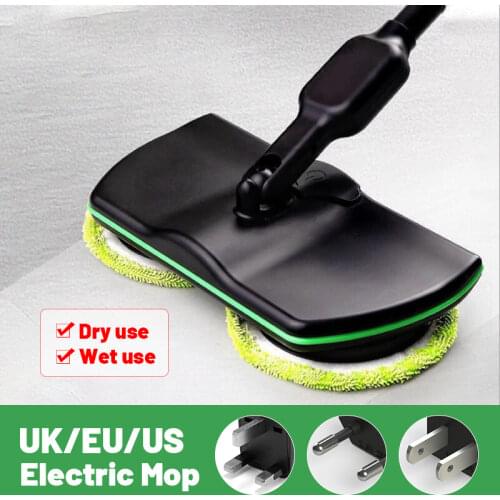 Electric Rotary Mop Microfiber Cleaning Mop Rechargeable 360 degree Rotation Cordless Floor Cleaner Scrubber for Home Kitchen