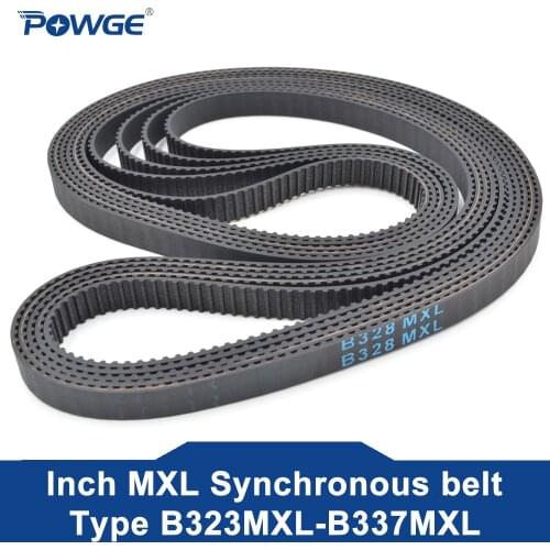 POWGE 10pcs MXL Timing belt B160 B162 B163 B164 Width 6.35mm 025 Teeth 160 162 163 164 Synchronous belt B160MXL B162MXL B164MXL