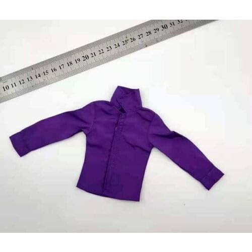 Tbleague 1/6 Scale Male Soldier Purple Shirt Clothes Model Fit for 12in Action Figure Phicen JIAOUL Doll Toy