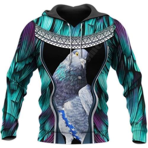 PLstar Cosmos 3D Printed Hoodies Beautiful Pigeon Harajuku Streewear Funny Men Women Zip Hoodies/Sweatshirt/Jacket 01