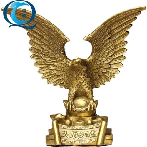 Kai Cheng copper Eagle Eagle exhibition office desktop decoration decoration study macro hung evil crafts