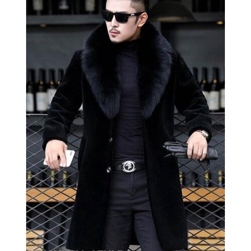 Winter Mens Designer Jackets Hombres Warm Windbreaker Long Wool Blends Outerwears Coats Black Thicken Coat M-6XL