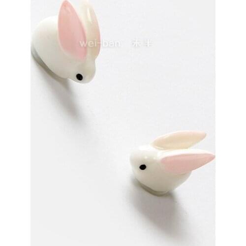2pcs Creative Hook Hanging Key Fridge Magnet Super Meng Bunny Magnetic Sticker Powerful Magnet Magnet