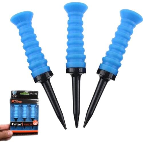 3pcs/Box Golf tees Length 83mm Rubber Elastic tee Low resistance Golf ball holder Golf Accessories