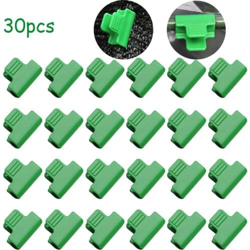 30pcs Plant Garden Clips Plant Stakes Pipe Clamps For Outer Diameter Shed Film Row Cover Shading Netting Tunnel Hoop Clips