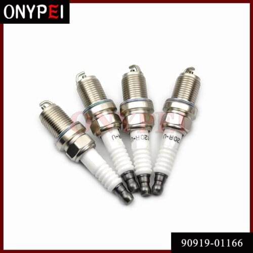 4pcs 90919-01166 K20R U Spark Plugs For Toyota Sequoia 01-04 Tundra 00-04 V8 4.7L K20R-U 9091901166 90919-01243 90919 01166