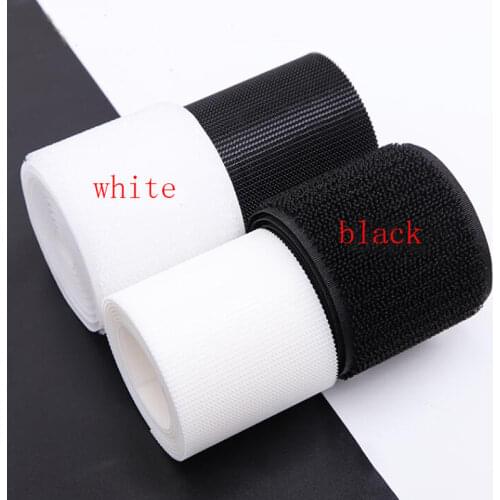 5meter 16-100mm High Quality Strong Adhesive Hook Loop Fastener Tape Strip Nylon Sticker Velcros Adhesive for Sewing DIY No Glue