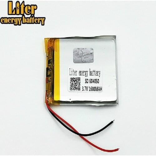 064050 604050 3.7V 1600mAh polymer lithium battery navigation GPS small toys Rechargeable Li-ion Cell For DVD MP4 MP5 Camera