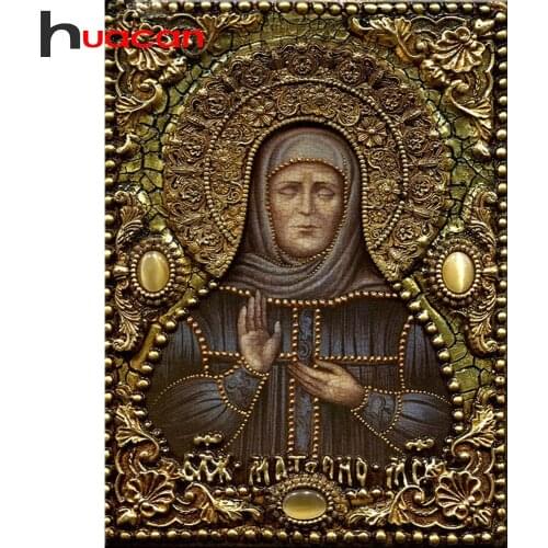 Huacan Diamond Embroidery Mosaic Icons Religion DIY Full Square/Round Diamond Painting Kits Decor For Home