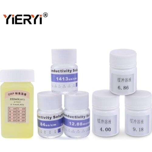 PH EC ORP TDS Calibration Buffer Liquid 4.00/6.86/9.18 Solution 35ppt 84us/cm 1413us/cm 1382ppm 222mv Standard Solution Kit Set