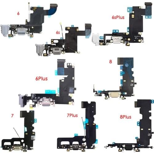 For 6,6s,6sp,7,7p,8,8p the tail plug,Charging Port USB Dock Flex Cable with for phone 8P