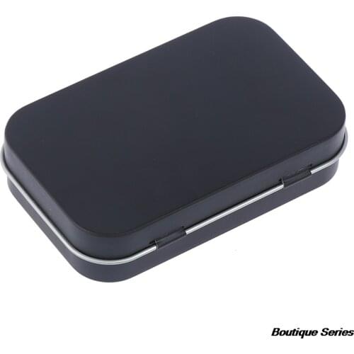 Exquisite Candy Coin Key Storage Jar Flip Lid Black Gift Seal Box Exquisite Small Jewelry Box