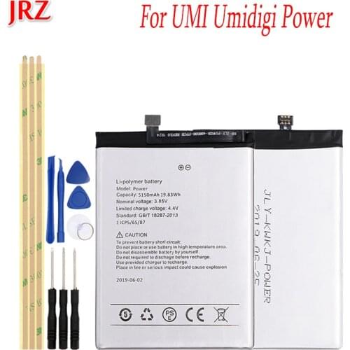 JRZ 5150mAh Battery For UMI Umidigi Power Cell Phone High Quality Replacement Backup Batteria For UMI Umidigi Power with Tools