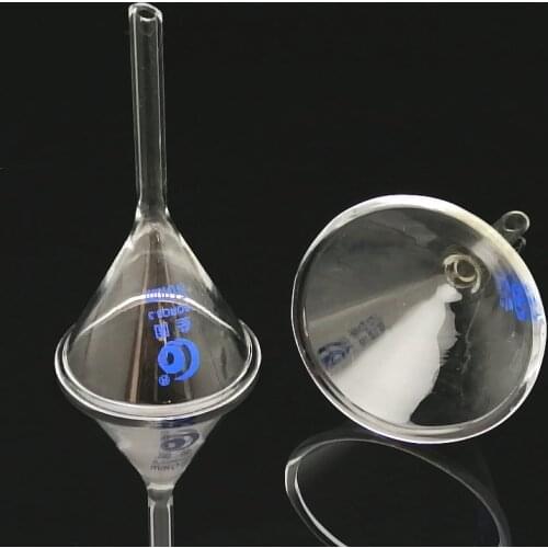 Laboratory Diameter 40/50/60/75/90/100/120/150mm High borosilicate glass Triangle funnel Thicken cone filter tool