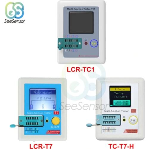 LCR-TC1 LCR-T7 TC-T7-H T7 Multifunctional TFT Backlight Transistor Tester for Diode Triode Capacitor Resistor Transistor