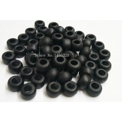 Wholesale 100pcs/lot black plastic beads plastic bells 9*6mm with 4mm hole free shipping 2015070602