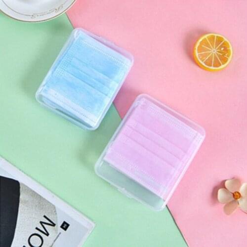 Plastic Mask Storage Box mask holder Portable Dust-Proof Moisture-Proof Student Storage folder Available in multiple colors