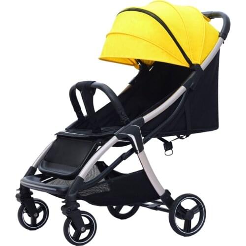 Baby Stroller Two-way Crib Recline Portable Foldable Newborn Darling Stroller Baby Seat