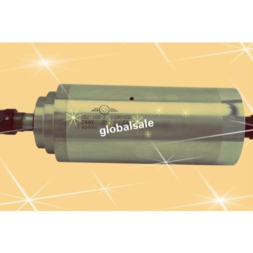 GDZ-100-3 3000W 3KW 4hp 220V 100mm diameter ER20 collet water cooled spindle motor for wood/acrylic/plastic engraver machine