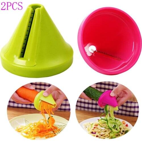 Vegetable Fruit Slicer Kitchen Filar Multi-function Cutting Wire Device Manual Potato Spiral Cone Rotating Shred Shredder Grater