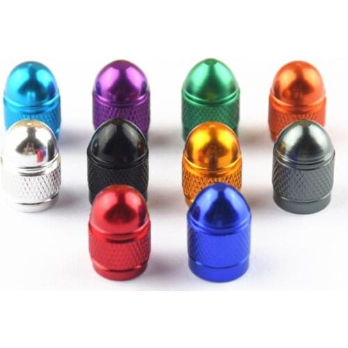 Bikes Bicycles Accessories Tire Valve Stem Rim Caps Bullet-Styling Air-Dustproof Covers