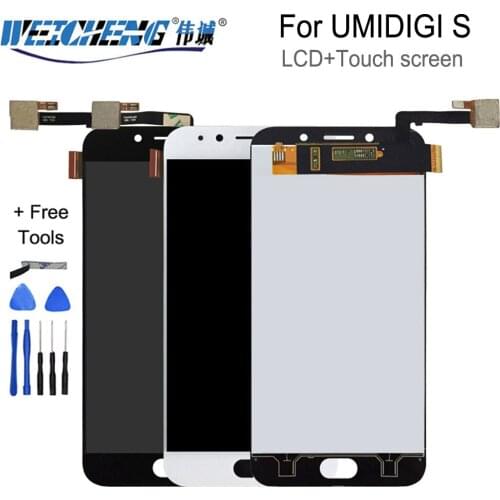 For UMIDIGI S LCD Display With Touch Screen Digitizer 100% Tested High Quality Replacement LCD Screen For UMI S +Tools
