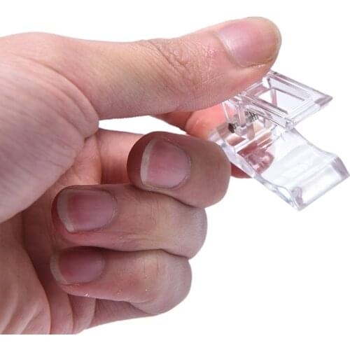 1/5PCS/10PCS Nail Tips Clip Quick Building UV Mold Gel Assistant Tool DIY Manicure Plastic Extension Clamp Art Builder Tool