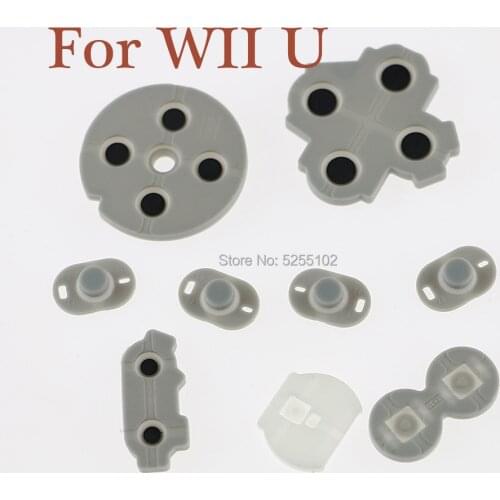 1set Replacement Part Silicone Rubber Pads for Wiiu wii u Gamepad Conductive Rubber Pad Resin Button ABXY