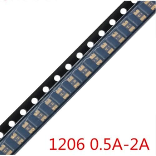100PCS PTC FUSE 1206 0.05A/0.1A/0.2A/0.5A/0.75A/1.1A/2A SMT SMD PPTC Resettable Fuses 50MA/100MA/200MA/500MA/750MA/1100MA/2000MA