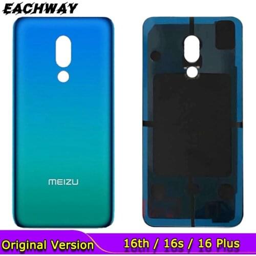 16th / 16X For Meizu 16 Plus Back Cover Door Rear Housing Case With Sticker Adhesive For Meizu 16th Battery Cover