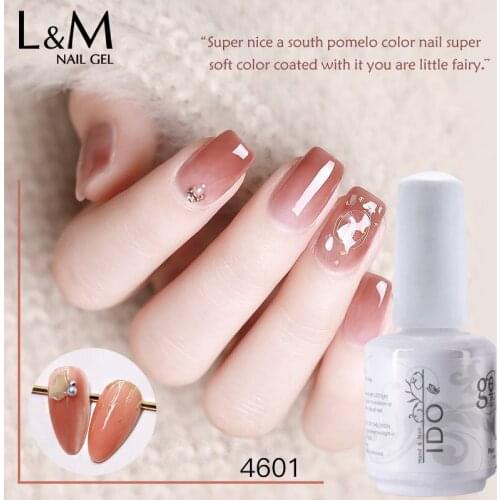 3 pcs ibdgel Glass Jelly Gel UV Color Nail Polish Soak Off Translucent Amber Nail Art Manicure Nail Lacquer Gel Varnish